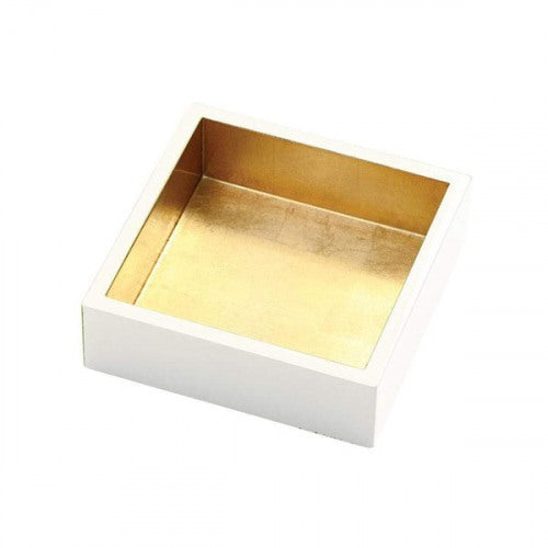 Lacquer Cocktail Napkin Holder - Ivory